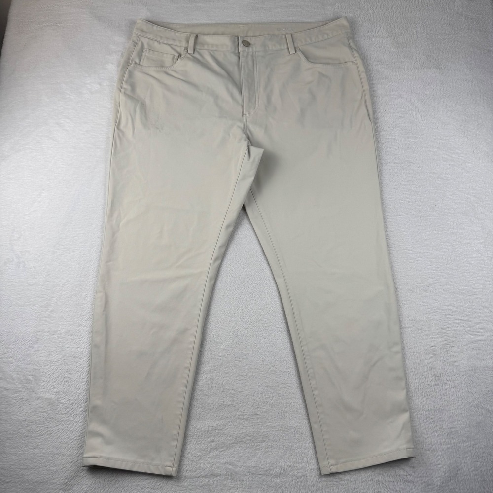 G/FORE Golf Pants Mens 40/32 Beige 5-Pocket Performance Technical Trousers